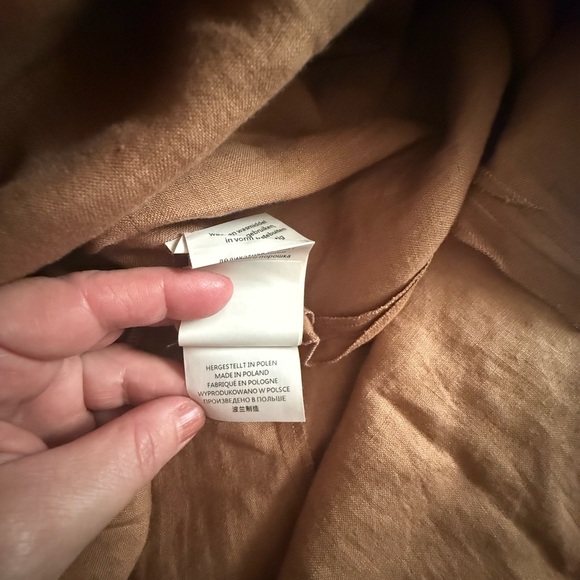 RIANI Tan sleeveless collared Maxi Dress - Picture 6 of 6